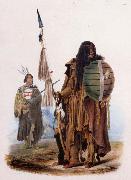 Karl Bodmer Assiniboin Indians oil painting reproduction